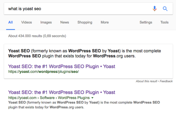 Featured snippets