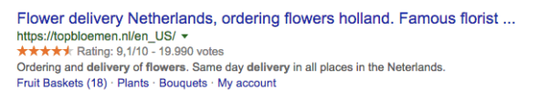 Rich snippets reviews