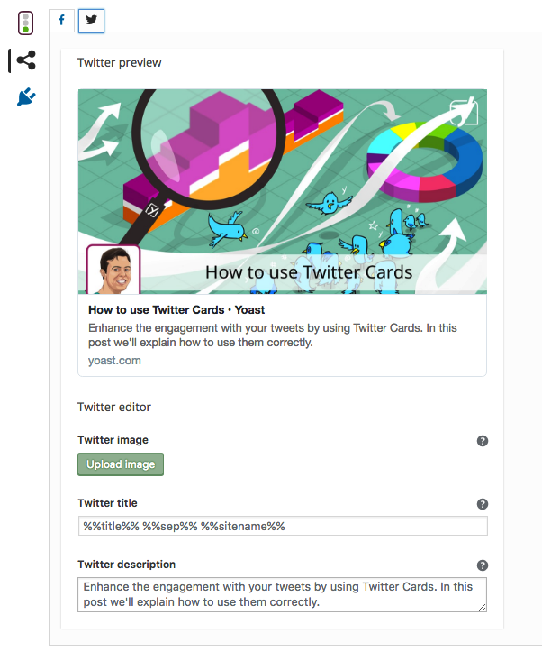 twitter cards in yoast seo premium