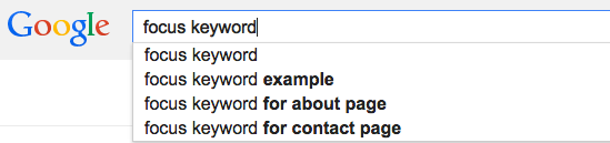 focus keyword search november 2014
