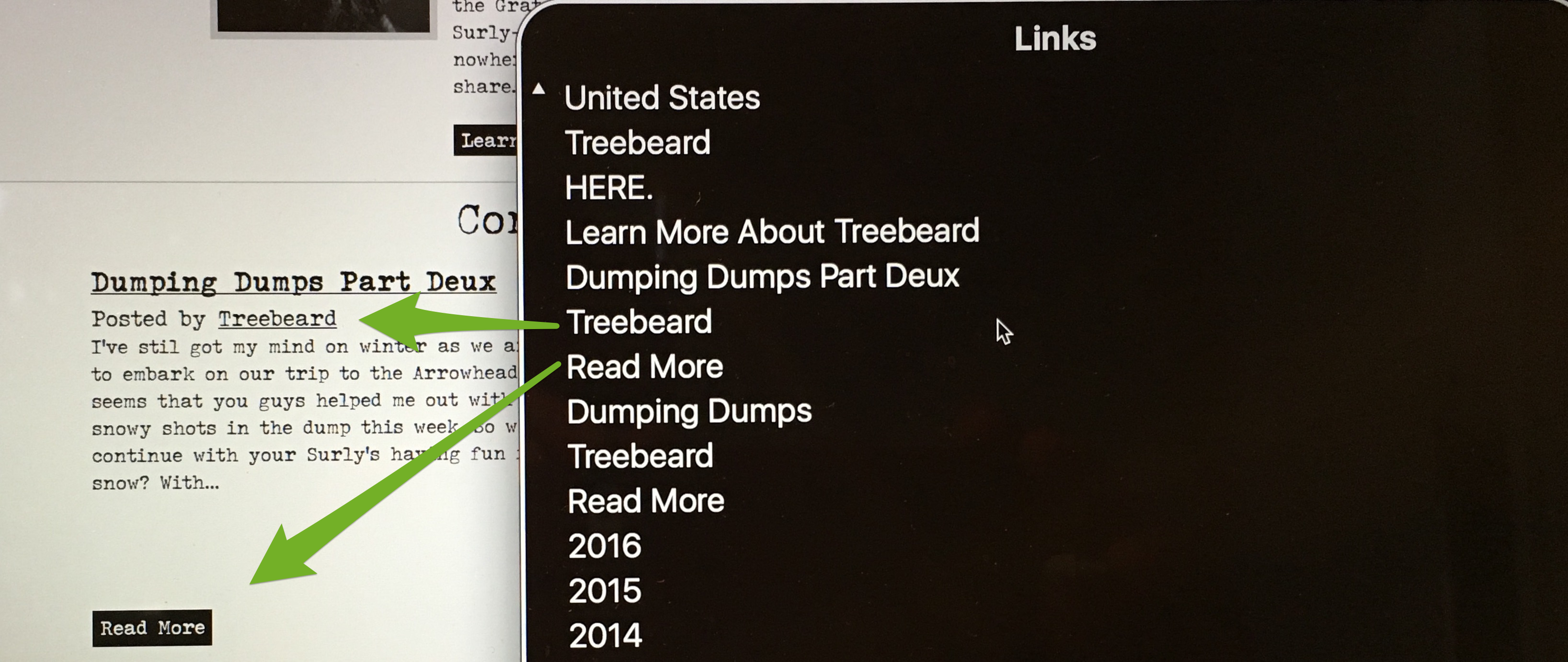 Accessibility tools: Testing links using VoiceOver on a Mac screenshot