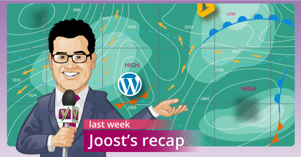 read Joost's weekly recap