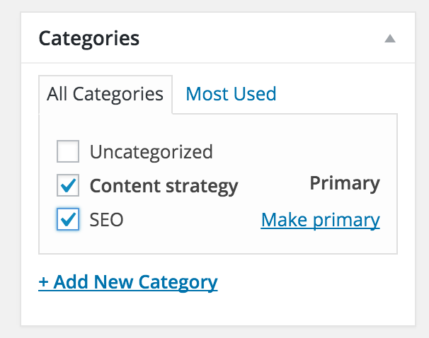 Yoast SEO 3.1 • Primary category & more • Yoast