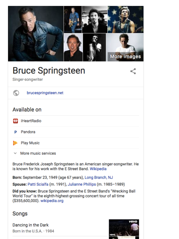 knowledge graph music
