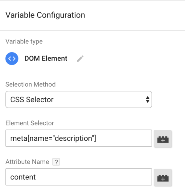 google tag manager structured data variable configuration