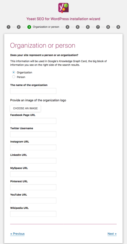 Assistant de configuration Yoast SEO étape 3 