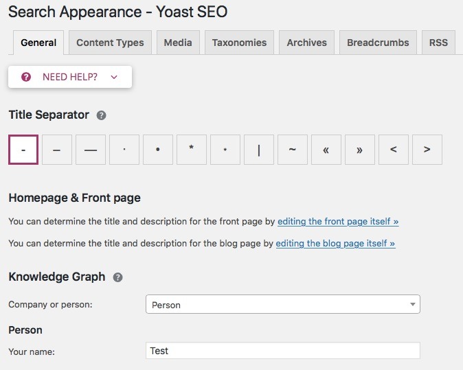 search appearance yoast seo - چگونه از ابزار پلاگین yoast استفاده کنیم؟