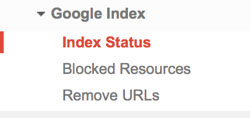 Check your site's SEO - Google Search Console - Index status
