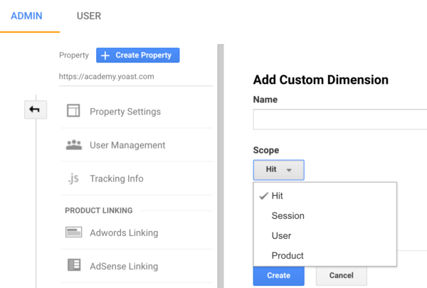 Scope in Google Analytics