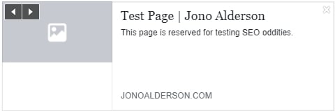 Test page Jono