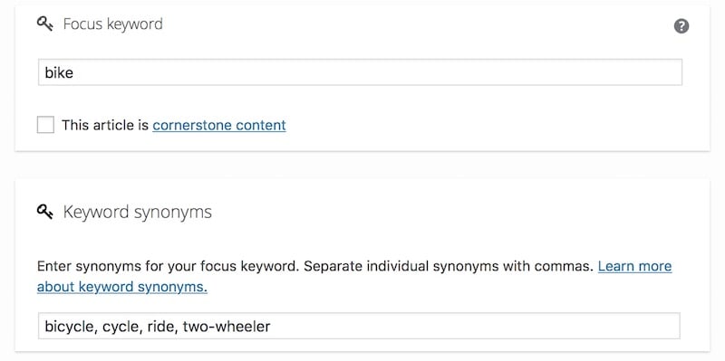 Yoast Seo 7 8 Synonyms And Keyword Distribution Yoast