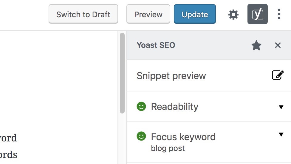 snippet preview button yoast seo 8.1