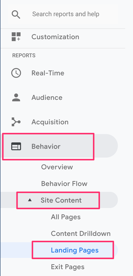 landing page meaning google analytics