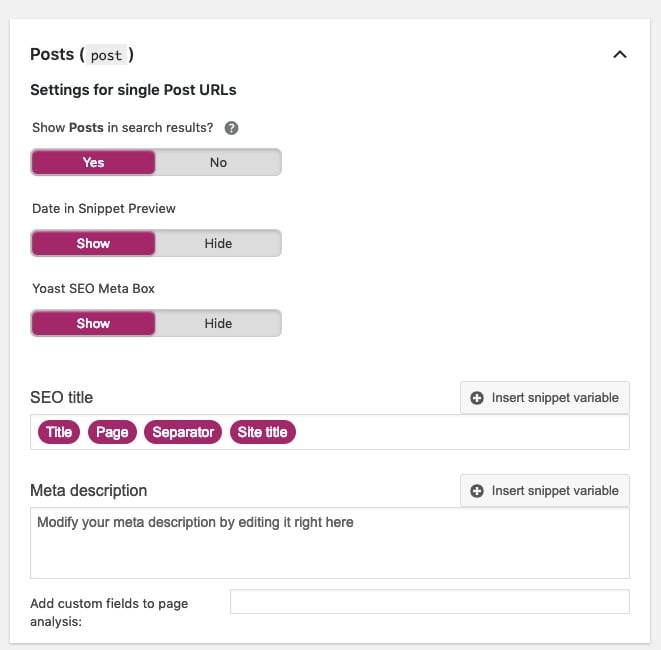 Here are yoast.com’s settings for the individual Post URLs