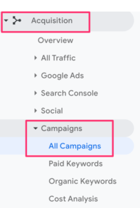 Campagnes du Black Friday dans Google Analytics