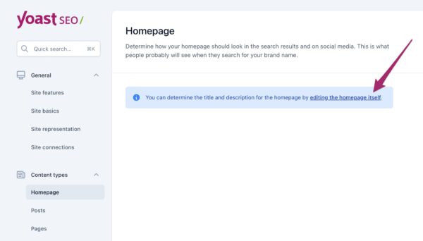 Optimizing the SEO title and meta description of your homepage • Yoast
