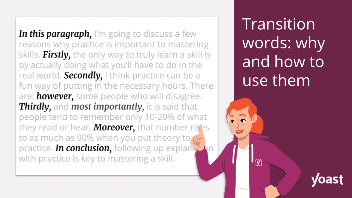 Transition words: why and how to use them