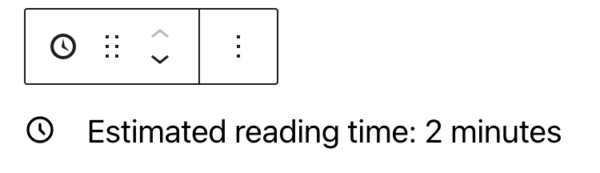 Yoast SEO Premium plugin estimated reading time block in WordPress