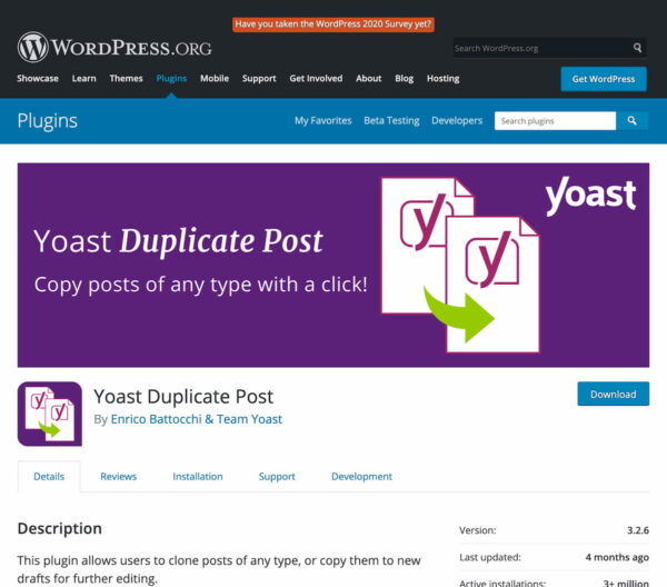 yoast duplicate post 書き換え&再公開