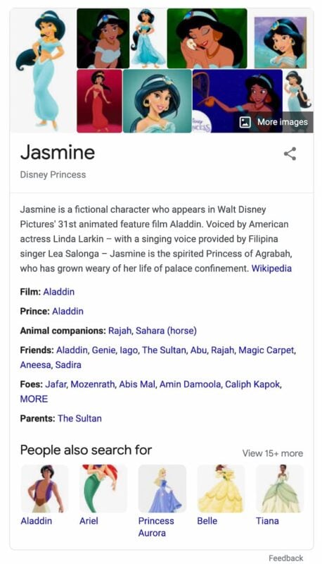 Jasmine (Aladdin) - Wikipedia