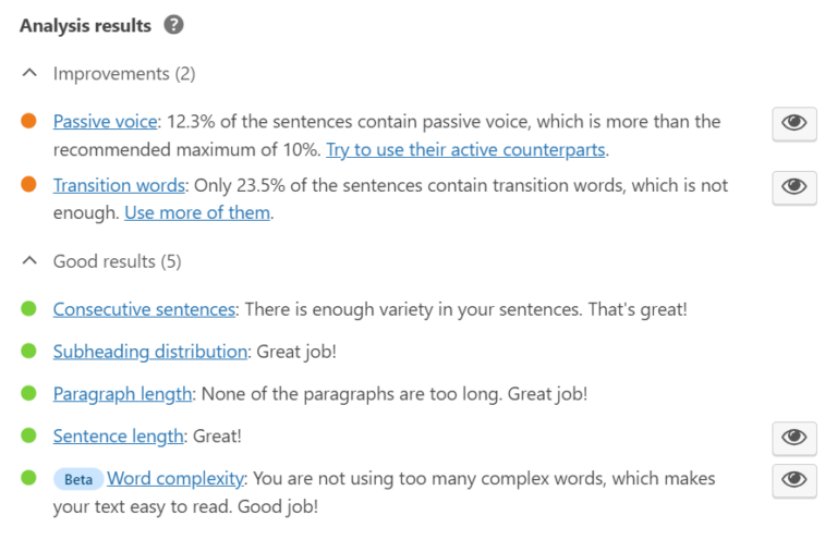 Readability analysis - Yoast SEO Features • Yoast