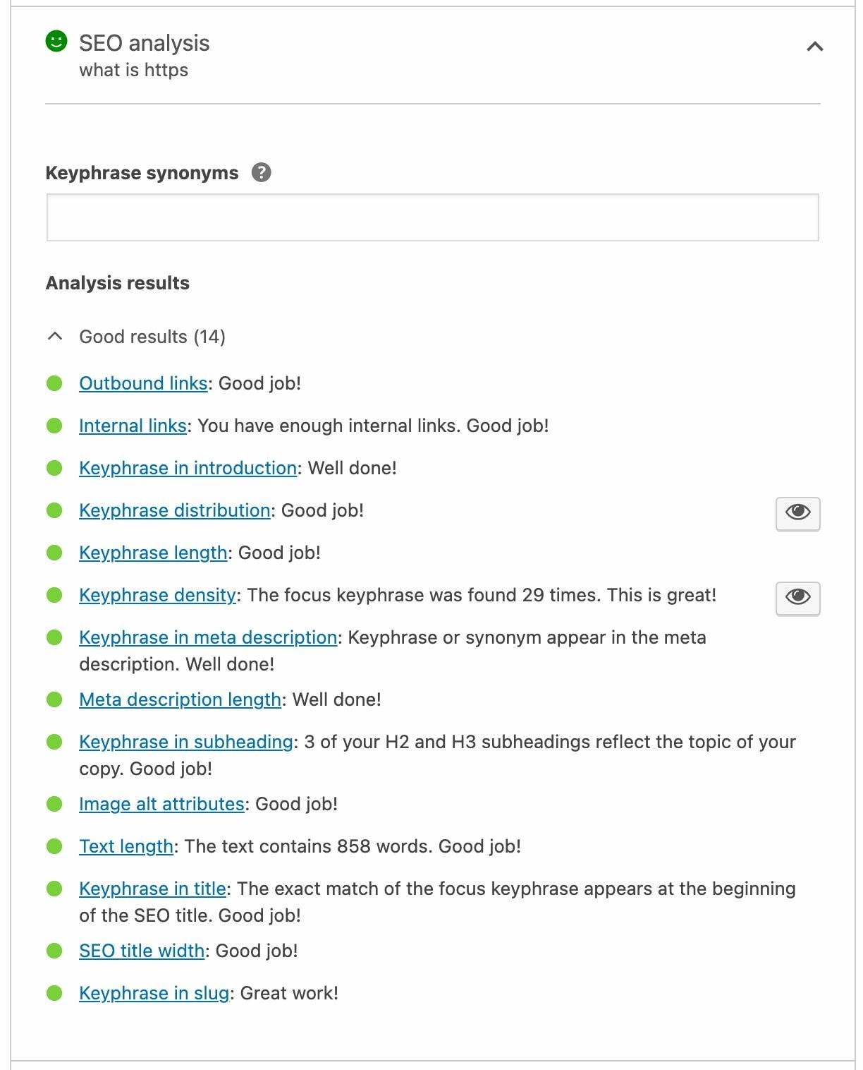 Synonyms - Yoast SEO Features • Yoast