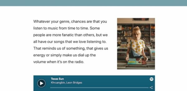 داستان دیجیتالی در بلوک ستون های موسیقی