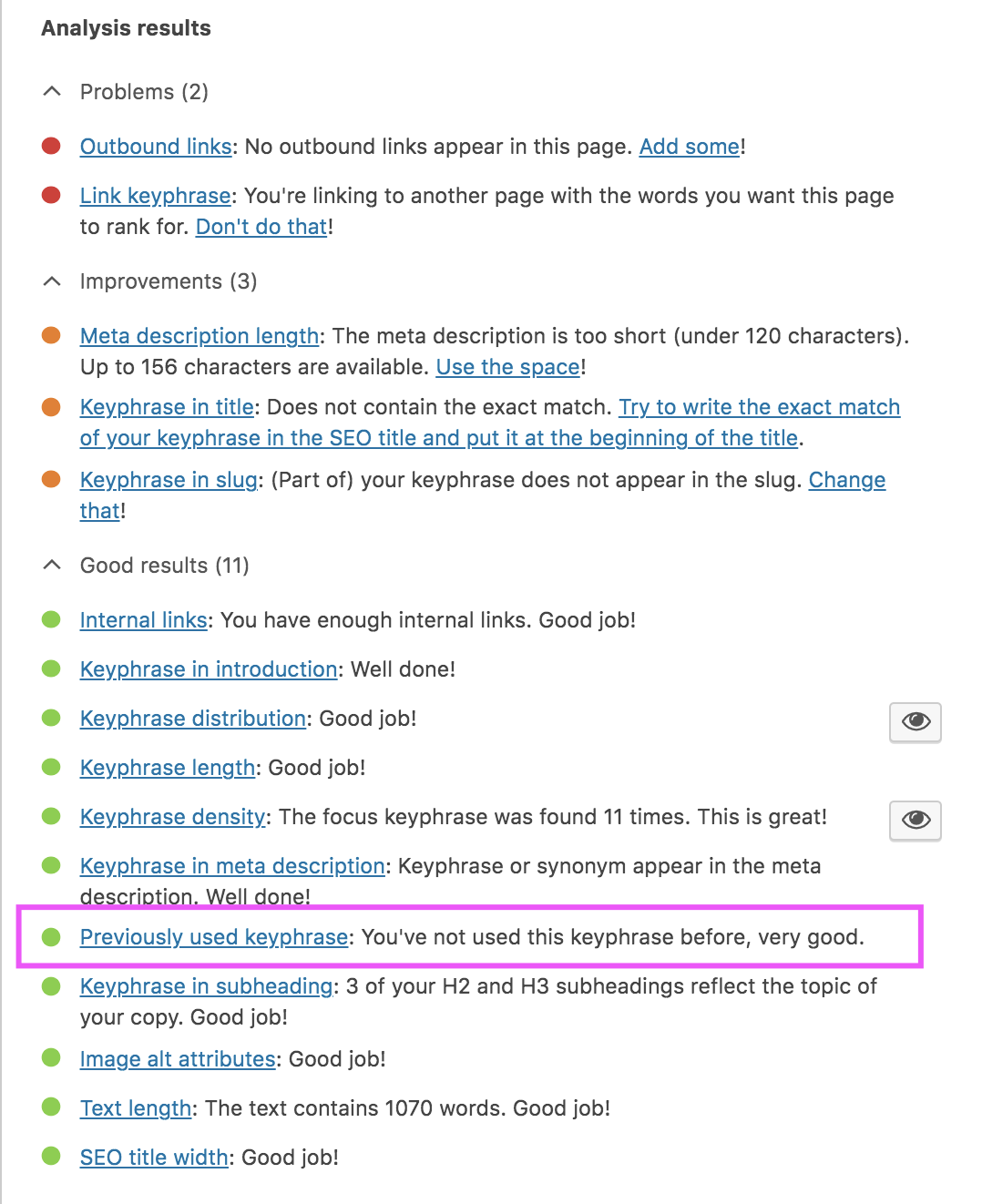 Why you should use a focus keyphrase only once DevsDay.ru