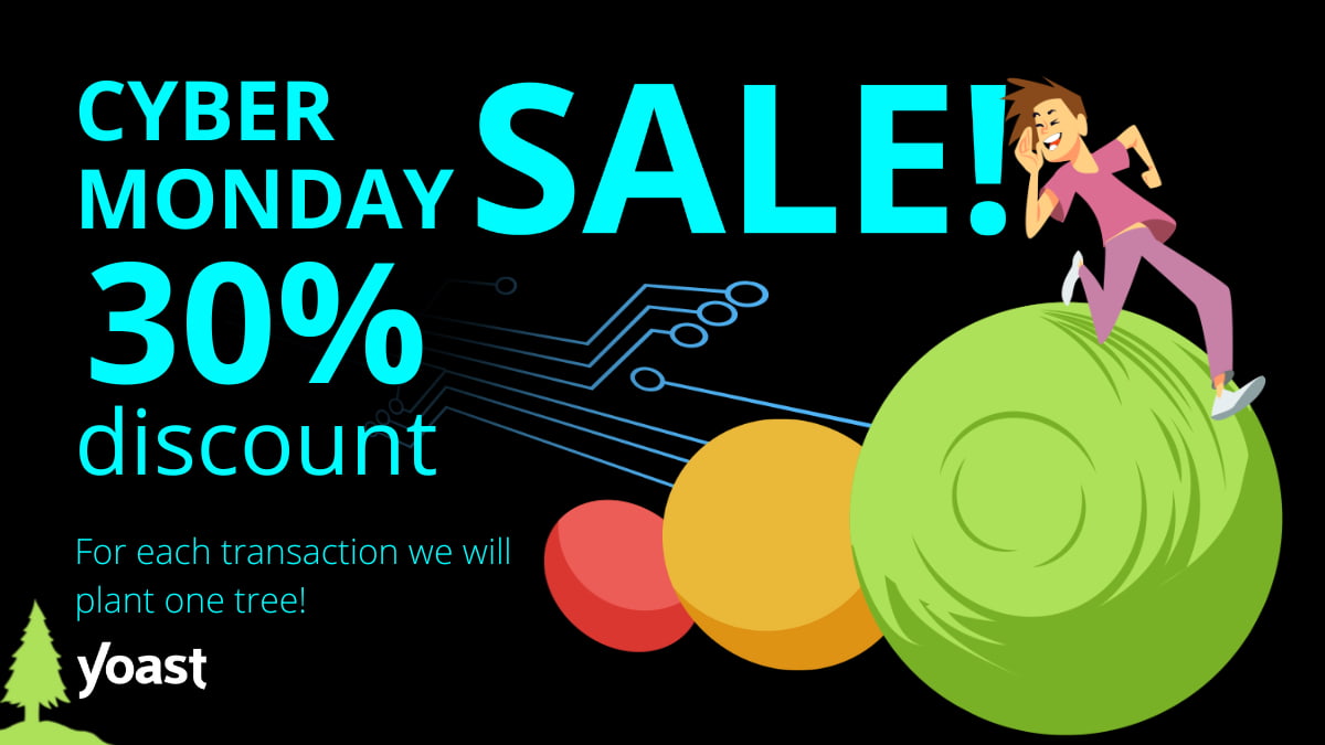 1 day left for a 30% discount on all products • Yoast