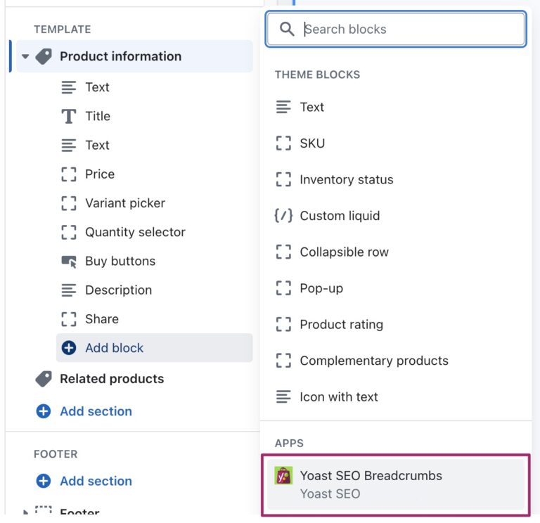 How to implement breadcrumbs with Yoast SEO for Shopify • Yoast