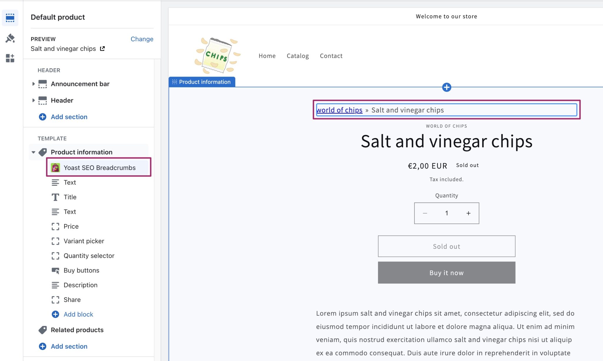 How to implement breadcrumbs with Yoast SEO for Shopify • Yoast