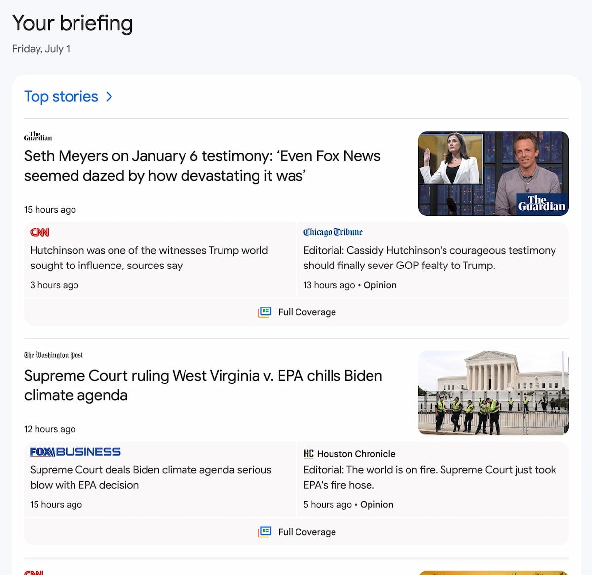 What's New In Google News