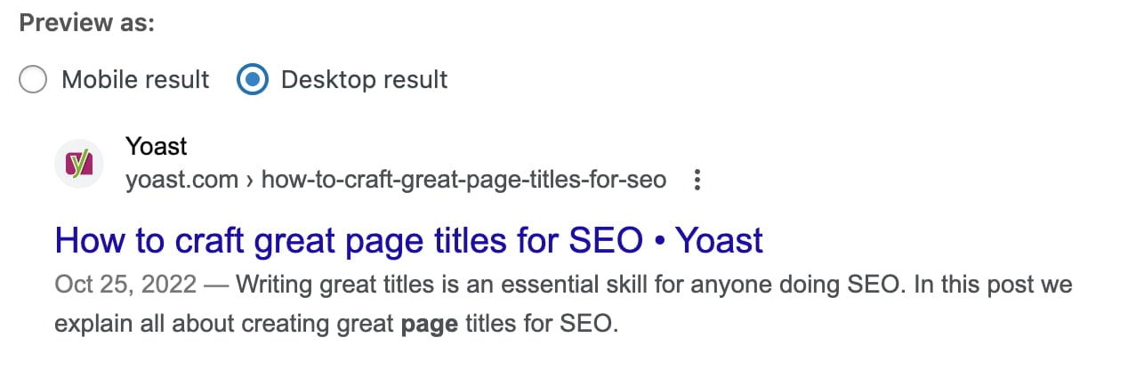 How To Craft Great Page Titles For SEO • Yoast