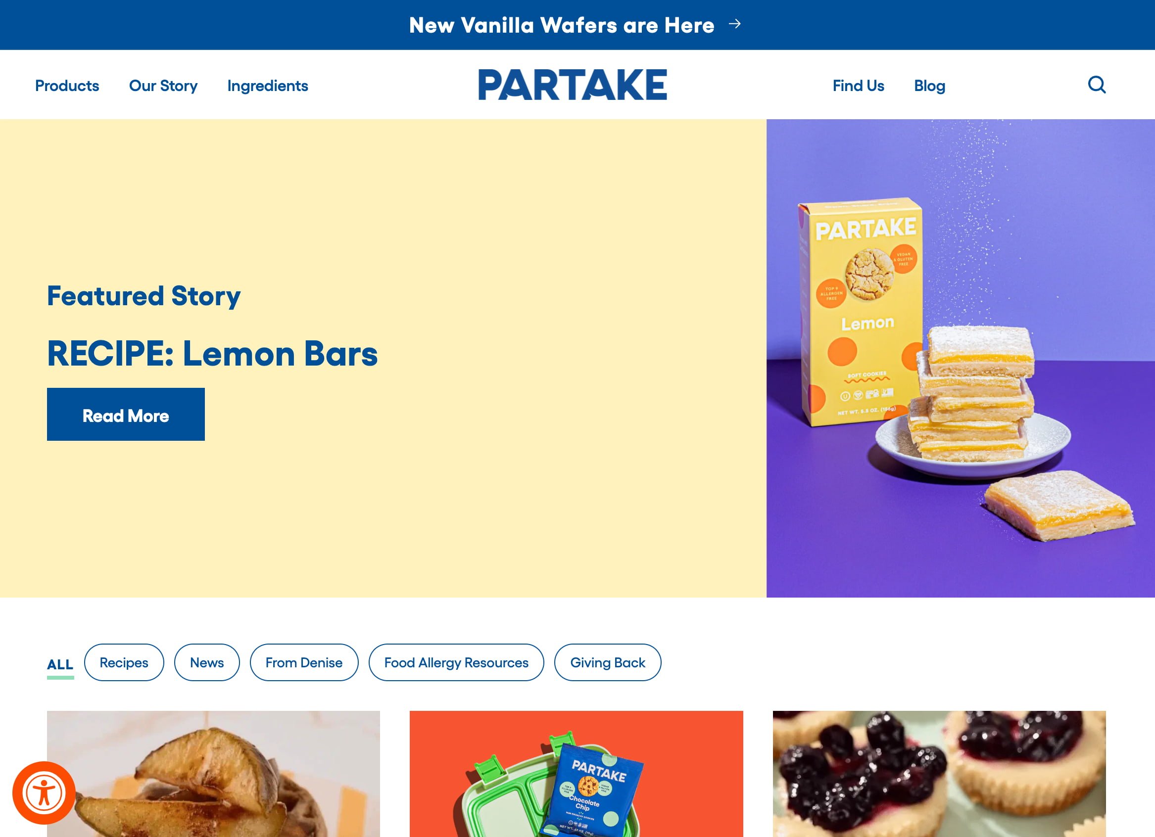 An example of a blog post on the Partake Shopify blog