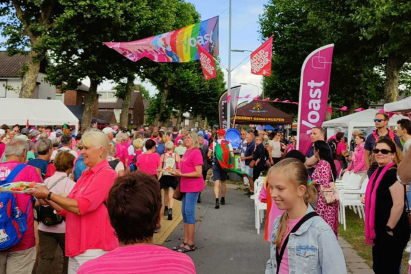 Yoast celebrating Pride at the Four Day Marches