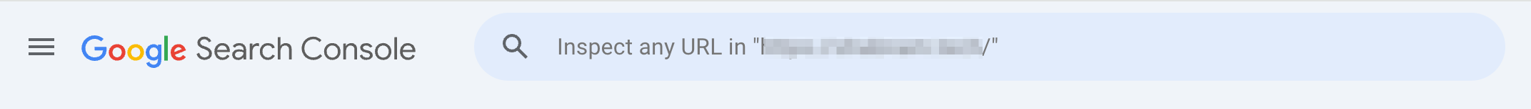 Screenshot to show how to add URL in Google Search Console