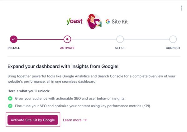 How to enable the Site Kit integration • Yoast