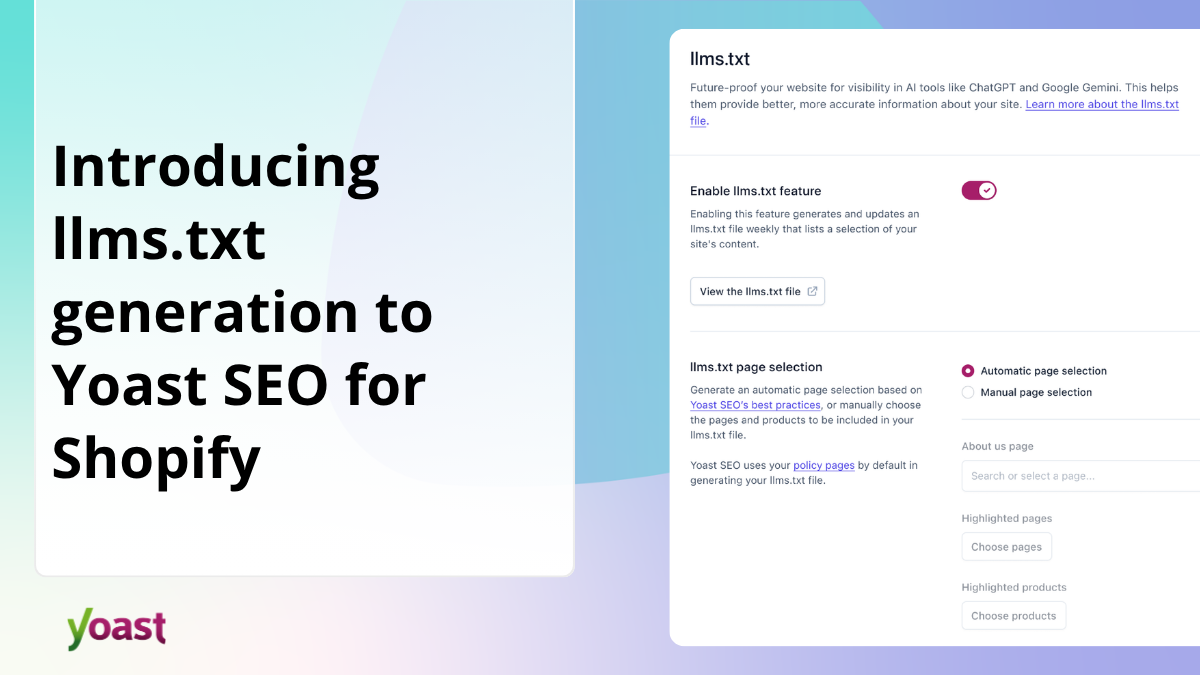 Introducing llms.txt to Shopify: Give AI a map to your best products