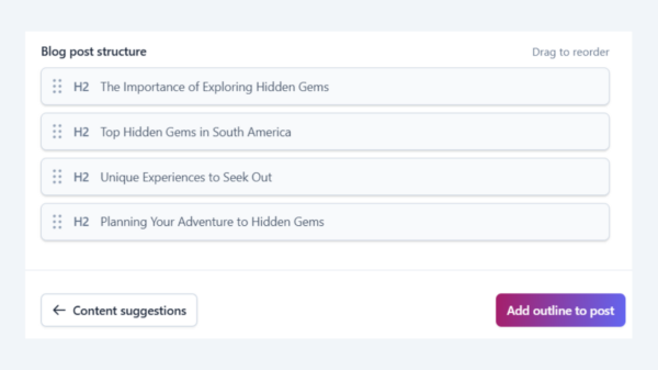 Yoast AI Content Planner feature drag and drop illustration