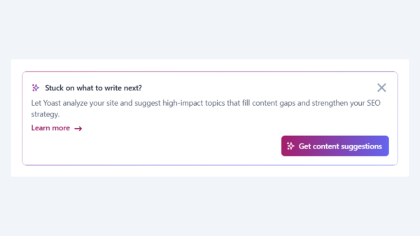Yoast AI Content Planner feature content suggestion example