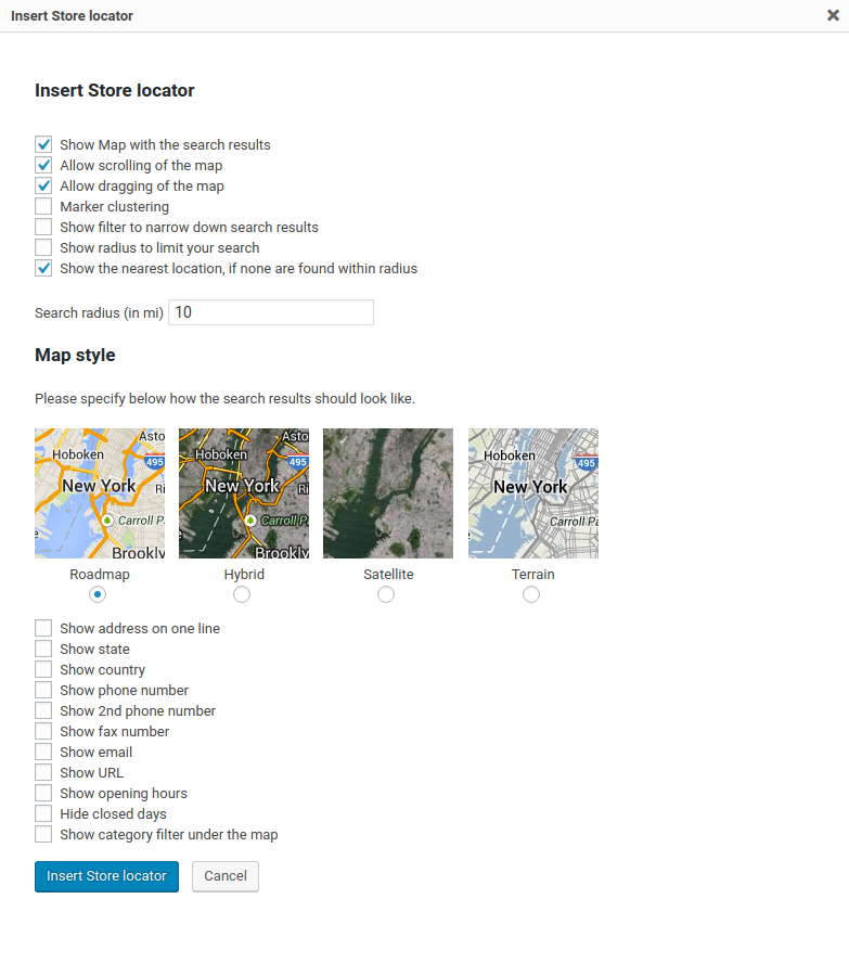 Yoast SEO: Local Store Locator pop-up