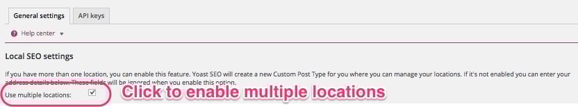Click to enable multiple locations