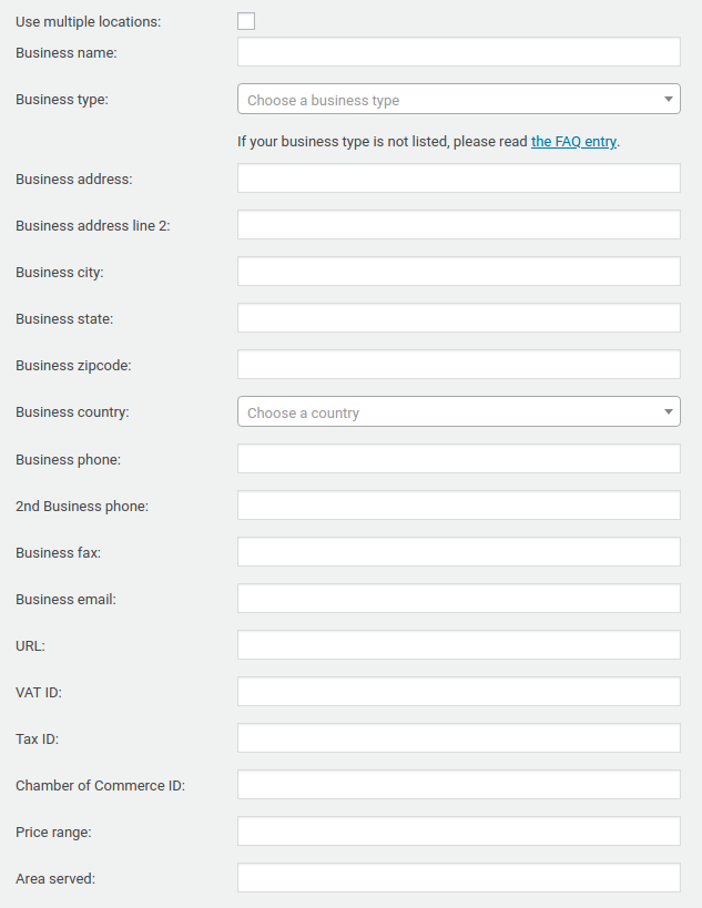 Yoast SEO Local General Settings