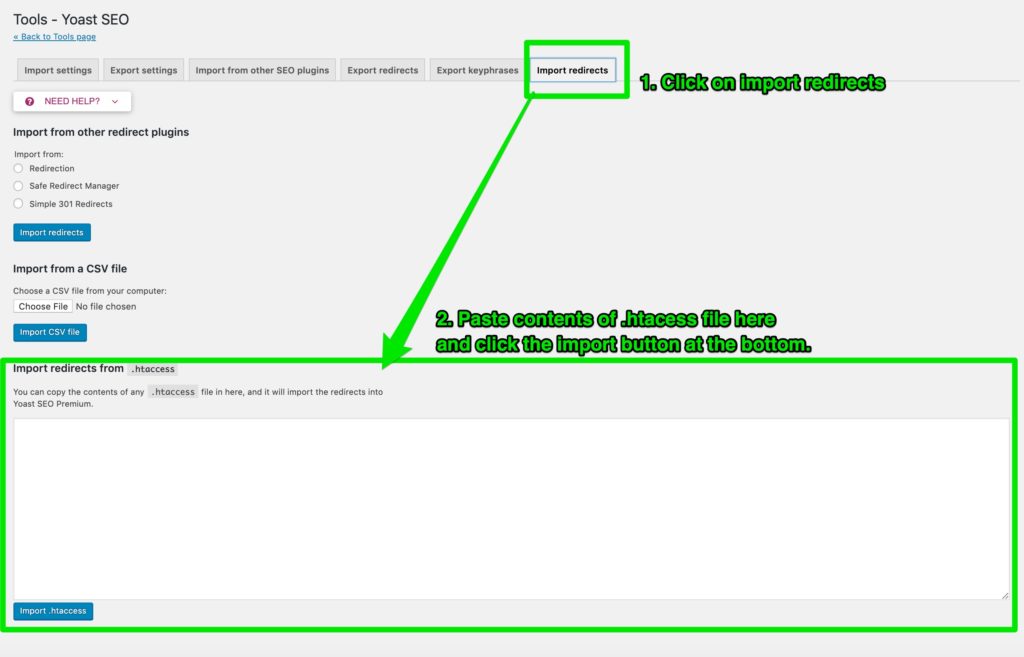 Import Redirects