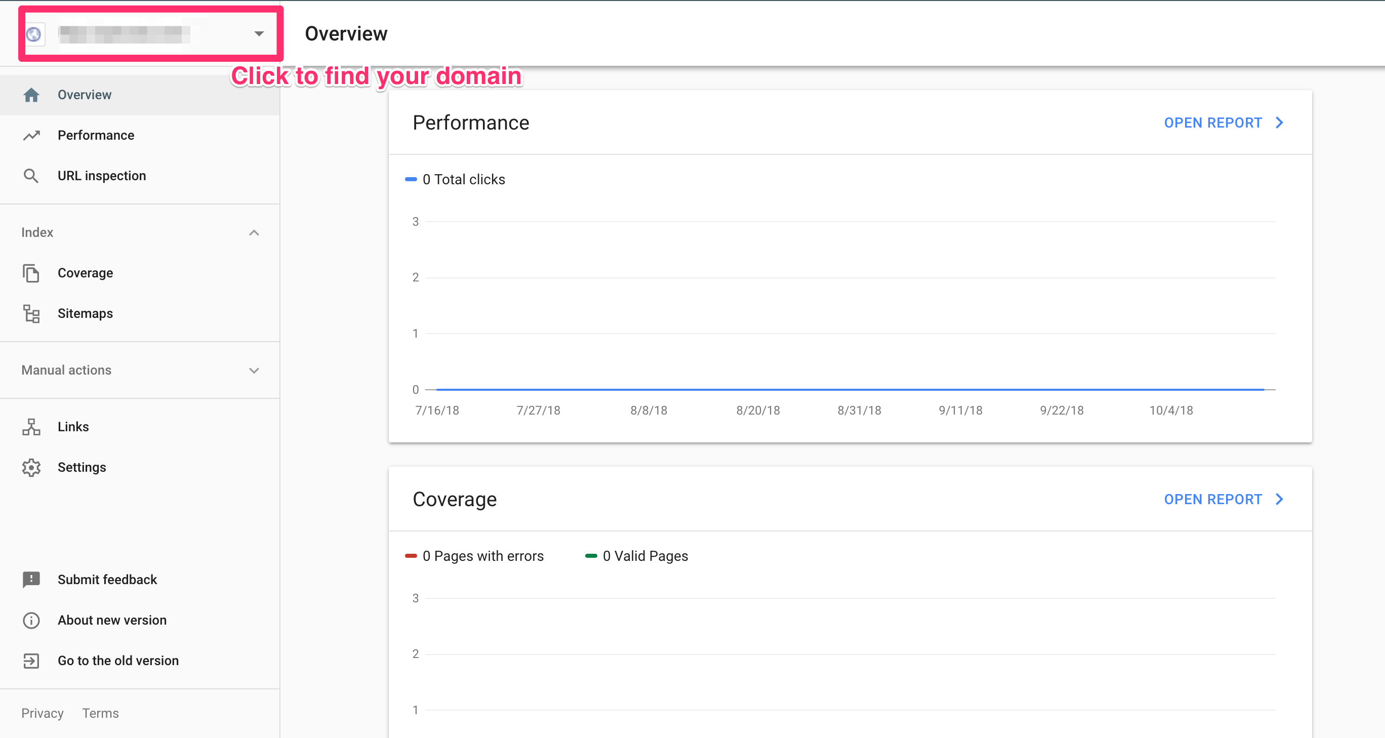 Google search console tilda