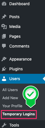 임시 테스트 계정 생성을 위한 Temporary Login Without Password 플러그인 사용법 3 tem