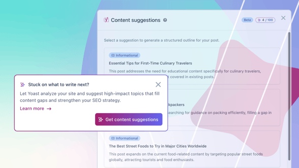New: Yoast AI Content Planner turns a blank post into a structured draft