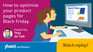 How to optimize your product pages for Black Friday