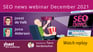 SEO news webinar – looking towards 2022